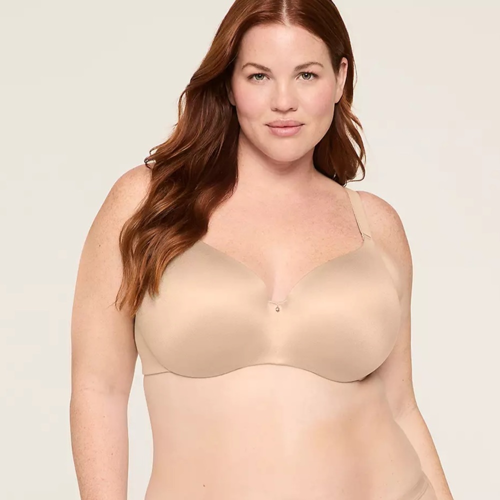 Cacique Women’s Lightly Lined Balconette Molded Cup Bra Ivory Size 44H NEW/NWT